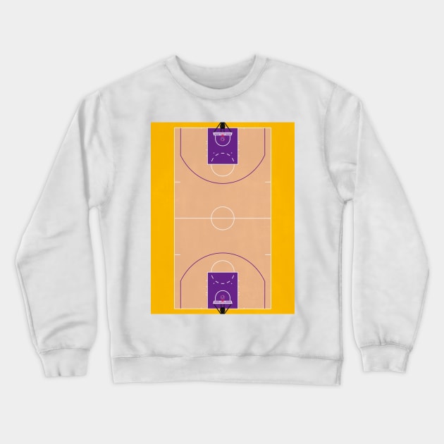 Los Angeles Basketball Stadium Crewneck Sweatshirt by From Above